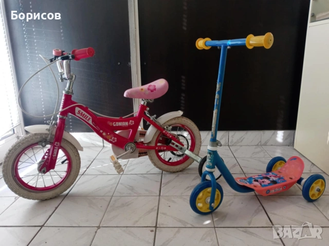 велосипед и тротинетка детски