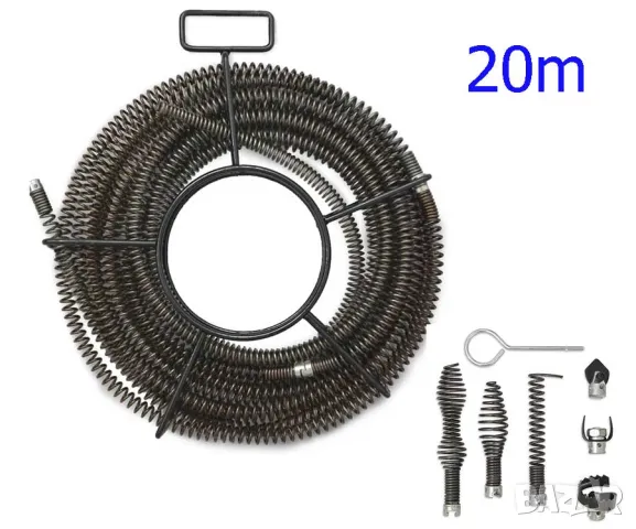 Нова спирала/пружина за машина за отпушване на канали 20 метра 16мм, снимка 1 - Други инструменти - 47082828
