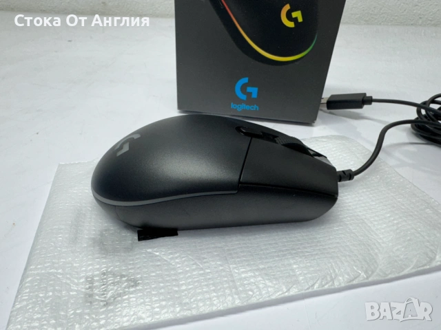 Мишка Logitech G203, USB, гейминг, RGB подсветка, черна, снимка 3 - Клавиатури и мишки - 53821951