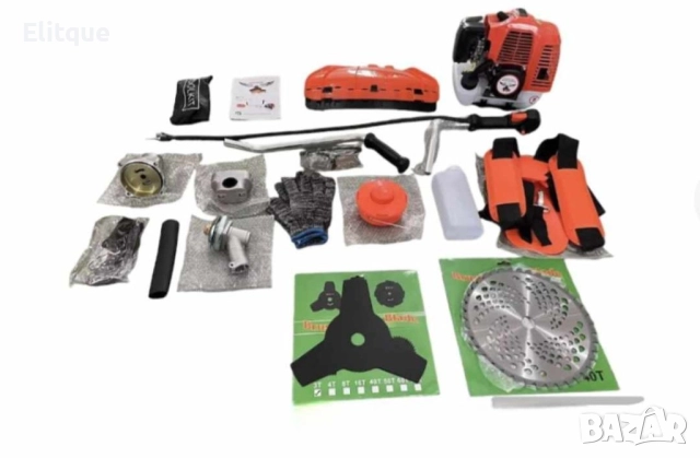 Бензинов тример за косене на трева KraftRoyal 4500W - Професионално косене и Удобство 74 кубика, снимка 4 - Друга електроника - 52861464