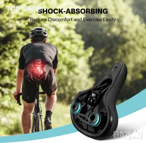 YOUNGDO Водоустойчива възглавница за седалка за градски велосипед, снимка 5 - Аксесоари за велосипеди - 49731097