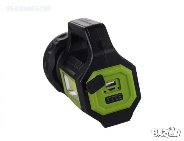 Мощен фенер със соларен панел и USB изход, HEL-T95 , снимка 3 - Къмпинг осветление - 54007545
