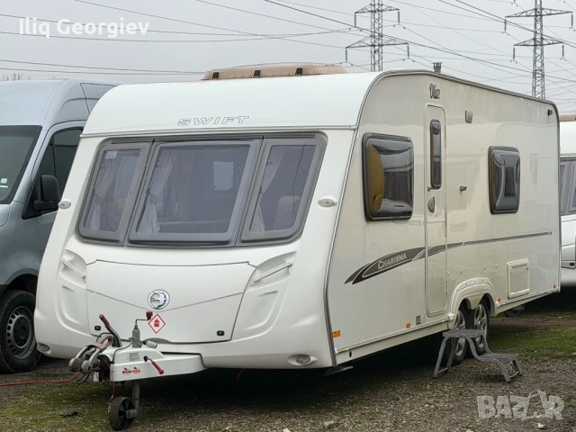 Каравана SWIFT CHARISMA-Френска Спалня/ФОРСЕЛТ/СОЛАР/Душ кабина/КАТО НОВА/ПЛАТЕНО МИТО 