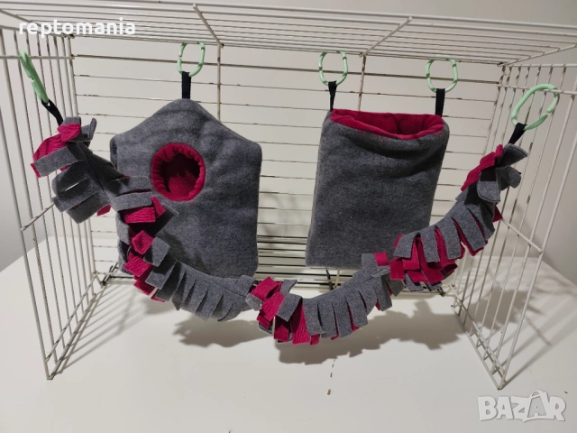 Хамаци,торбички, играчки за захарни катерици, снимка 4 - Други животни - 51135350