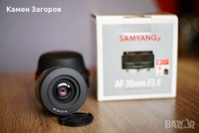 Продавам обектив Samyang AF 35mm f/2.8 FE for Sony E, снимка 1 - Обективи и филтри - 45817842