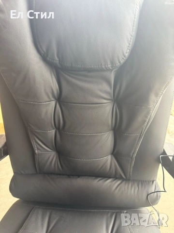 Ергономичен въртящ се офис стол с масаж и поставка за крака, снимка 14 - Столове - 53574056