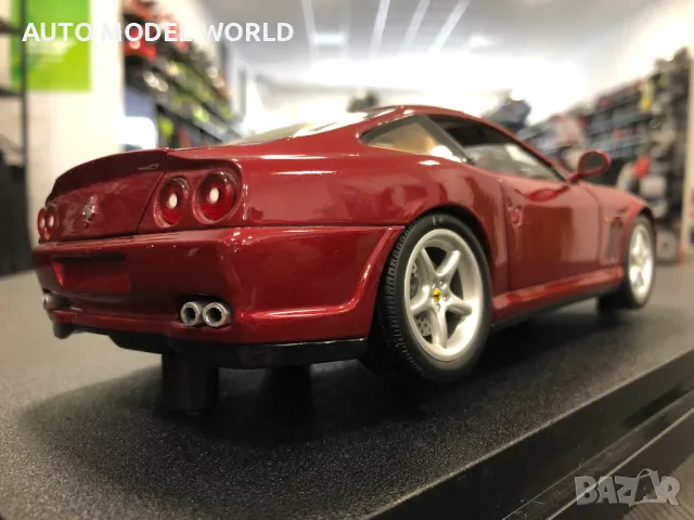 Метална колекционерска количка HOT WHEELS FERRARI 550 MARANELLO 1:18, снимка 2 - Колекции - 47123294