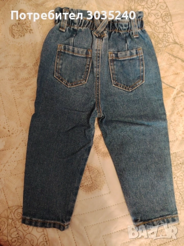 Дънки с якенце , снимка 2 - Бебешки дънки - 53974626