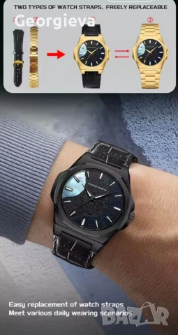 Ръчен часовник Hannah Martin. Пълен комплект , снимка 10 - Мъжки - 54048060