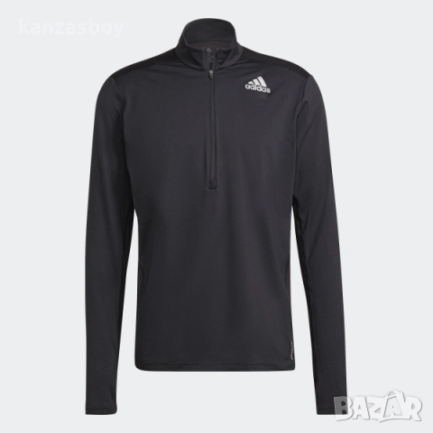 Adidas Own The Run 1/2 Zip Long Sleeve - страхотна мъжка блуза ХЛ КАТО НОВА, снимка 2 - Спортни дрехи, екипи - 52956890
