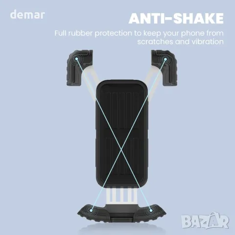 INVANTI Стойка за мобилен телефон за електрически велосипед, снимка 4 - Части за велосипеди - 49843676