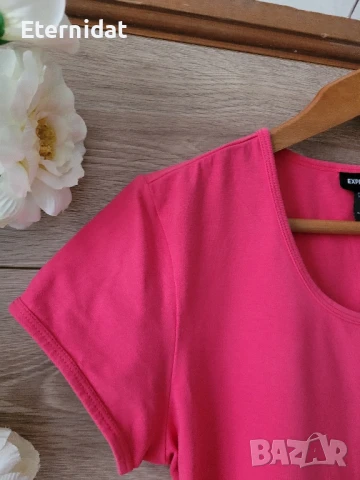 Розова тениска , снимка 2 - Тениски - 51429109