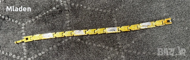 Мъжка гривна от медицинско злато , снимка 2 - Гривни - 53998128