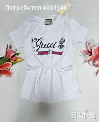 Дамска тениска Gucci , снимка 2 - Тениски - 46278102