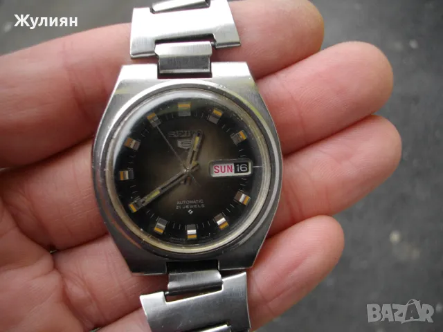 КОЛЕКЦИОНЕРСКИ ЧАСОВНИК SEIKO 5 AUTOMATIC 21 JEWELS , снимка 1 - Антикварни и старинни предмети - 49150441