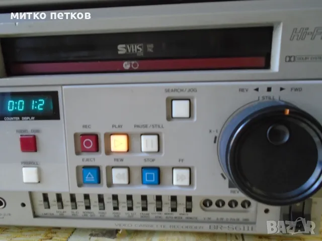 S-VHS JVC br-s611e+пулт, снимка 4 - Ресийвъри, усилватели, смесителни пултове - 47025554