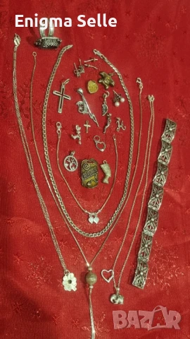 Сребърни бижута , сребро , снимка 2 - Колиета, медальони, синджири - 51122798