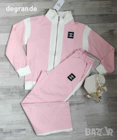 Спортен екип Chanel СИВО ЗЕЛЕНО РОЗОВО