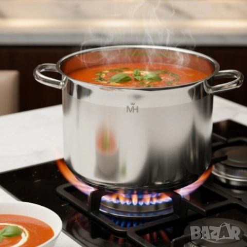 Неръждаема тенджера - MERCURY HAUS COSMO PREMIUM – издържа натоварване, снимка 10 - Други - 51961056