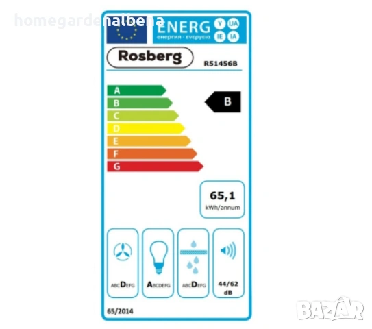 Мощен Аспиратор за Вграждане 60см | 2 Мотора | Бял | 460 m³/h, снимка 5 - Абсорбатори - 54209333