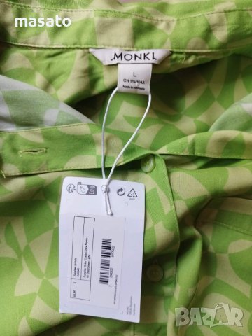 Monki - зелена риза, снимка 4 - Ризи - 46577549