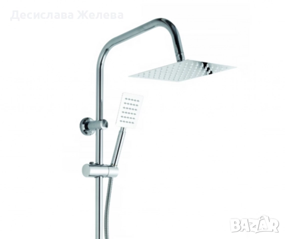 Хромиран горен душ комплект, смесител тип дъждовен душ Schütte, снимка 2 - Други - 52250853