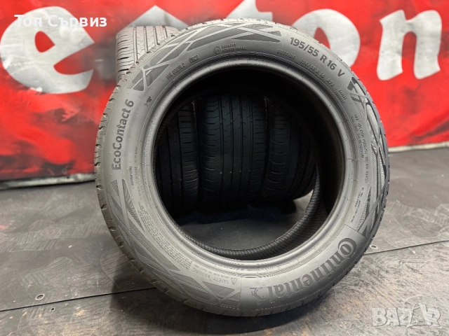 195 55 16, Летни гуми, Continental EcoContact6, 4 броя , снимка 5 - Гуми и джанти - 54160738