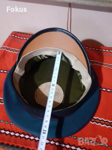 Стара военна парадна фуражка БНА Соц униформа, снимка 5 - Антикварни и старинни предмети - 52528125