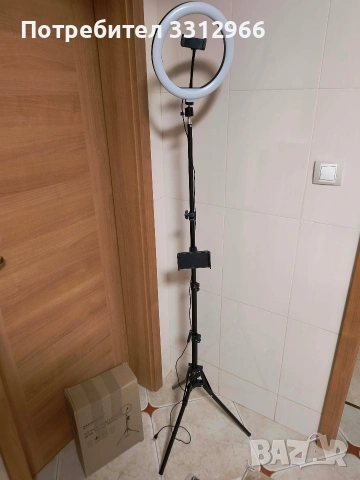 Чисто нова лед ринг лампа с трипод 176см, снимка 2 - Лед осветление - 53817241