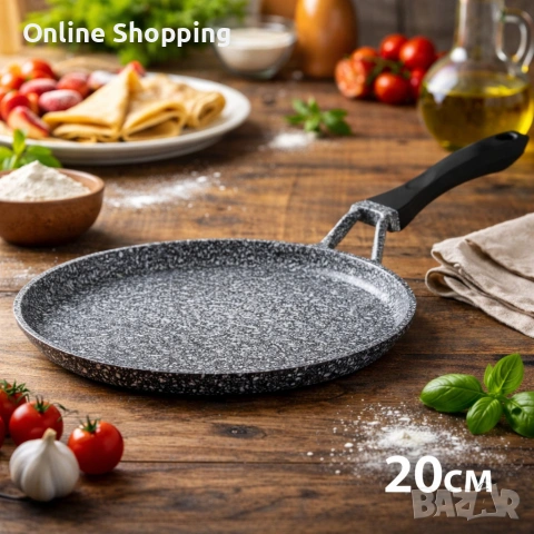 Тиган за палачинки Edenberg EB-3391, EB-3392, EB-3393 - 20см/24см/28см, снимка 2 - Съдове за готвене - 53382869