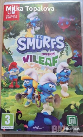 Игра за Nintendo The Smurfs Mission Vileaf, снимка 1 - Игри за Nintendo - 45724811