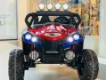 Акумулаторен Двуместен джип UTV 4X4 12V батерия,MP3 плейър, с меки гуми с двойна Кожена седалка, снимка 15