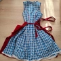Баварски комплект Dirndl рокля с престилка Cottagecore XS , снимка 2
