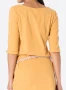 Нова жълта рокля с колан Ragwear XS S , снимка 3