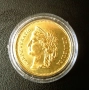 Позлатена монета 20 Франка 1893 г, снимка 3