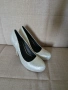  Елегантни Обувки на висок ток, токчета, сребристи номер 40, снимка 6