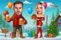 Карикатура по снимка за Коледа! Уникален подарък за любим човек!, снимка 2
