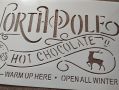 Шаблон стенсил North pole Hot chocolate скрапбук декупаж декорация, снимка 2