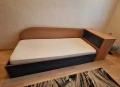Единично легло с матрак,подматрачна рамка и ракла, снимка 2