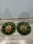 Антикварна декоративна купа / чиния, 2 бр., снимка 1