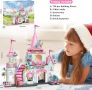 Комплект строител Замък на принцеса, 740 части, играчка за деца момичета 6+ г., снимка 6