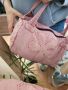 красива бохо чанта  с бродерии в бордо цвят, снимка 14