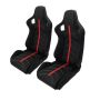 Спортни седалки тип рекаро – червени, снимка 1 - Аксесоари и консумативи - 45887249