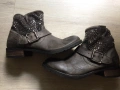 Удобни боти с катарама и камъни,естественна кожа., снимка 4