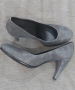 Ecco елегантни дамски обувки с ток, нови, 36 номер, естествена кожа, сиви, снимка 7