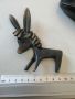 бронзова фигурка Walter Bosse Donkey Brass Figurine Pen Holder, Austria, 1950s, снимка 1 - Антикварни и старинни предмети - 45264201