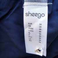 5XL Нова тъмно синя риза  Sheego, снимка 7 - Ризи - 44963018