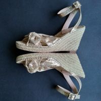 Дамски сандали на платформа Loeffler Randall златни панделки , снимка 2 - Сандали - 45162389
