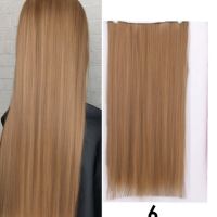 Качествена дълга коса/ цял екстеншън за по-голям обем и дължина на косата 100гр, дължина 60см, снимка 2 - Други - 45332113