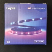 Нова AI LED Лента Lepro S1 150LEDs - 5м, Гласови Команди, Google Assistant, снимка 10 - Лед осветление - 45303611